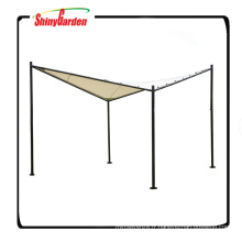 Patio acier / polyester tissu papillon carré gazebo